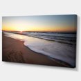 thumbnail image 2 of Bord de Mer sous le Ciel de Soleil Ardent - Art Moderne de Toile de Bord de Mer, 2 of 3