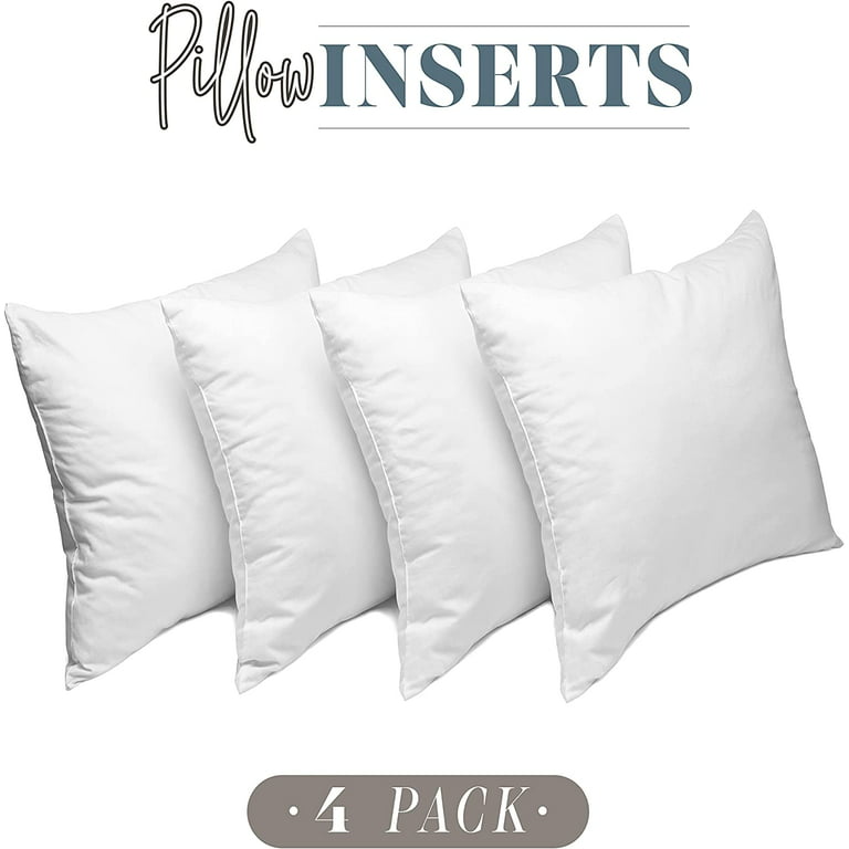 Mocassi 16 x 16 Pillow Inserts (Set of 4) Square Form Throw Pillow