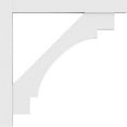 thumbnail image 3 of 3"W x 36"D x 36"H Standard Merced Architectural Grade PVC Bracket with Block Ends, 3 of 11