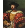 thumbnail image 2 of Raphael 15x18 Black Ornate Wood Framed with Double Matting Museum Art Print Titled - Lorenzo De Medici, 2 of 4