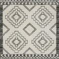 thumbnail image 3 of JONATHAN Y MOROCCAN HYPE 8' Square Area Rug, Amir Moroccan Beni Souk - Cream/Black, MOH200A-8SQ, 3 of 10