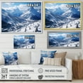 thumbnail image 4 of Designart "Pine Valley Mountain Winter Majesty VI" Landscapes Framed Wall Art Decor - Traditional White Winter Landscape Bedroom Framed Canvas Wall Art, 4 of 6