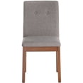 thumbnail image 3 of Manhattan Comfort Chaise d'Appoint Leroy en Gris (Lot de 2), 3 of 7