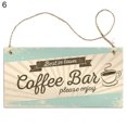 thumbnail image 2 of Flmtop Sign Plaque Decorative Smooth Edge Wooden Coffee Elements Door Pendant for Cafe Shop, 2 of 8