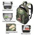 thumbnail image 5 of JIALIOU 14" Laptop Backpack Waterproof Airline Approved Stylish Casual Daypack for Travel Business College Work, Baby Tiger Sits on Leaf, 5 of 8