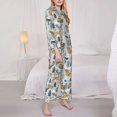 thumbnail image 2 of Bingfone Womens Pajama Sets Winter Forest Animals Print,Long Sleeve Loungewear Pajamas Set-Medium, 2 of 8