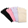 thumbnail image 2 of 4 Pairs Unisex Toe Socks Five Finger Crew Socks Soft Five Toe Socks Soft Fine Toe Socks for Men Women Daily Wear, 4 Colors, 2 of 8