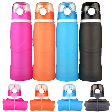 Moaere Collapsible Water Bottle 20oz BPA-Free Leak-Proof Lightweight Silicone Sports Travel Camping Water