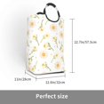 thumbnail image 3 of DouZhe 50L Rectangular Laundry Basket, Yellow Cartoon Sunflower Flowers Prints Waterproof Foldable Laundry Hamper with Aluminum Handles, 3 of 6