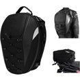 thumbnail image 1 of Helmet Bag, Waterproof Motorcycle Tail Bag Backpack with Waterproof Cover, Extra Cargo Net (Black), 1 of 8