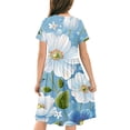 thumbnail image 5 of Babcutegg Teen Girls' Summer wear Dress, A-Line Crew Neck Graphic Pattern Girls' Dress Multicolor 9-10T, 5 of 5