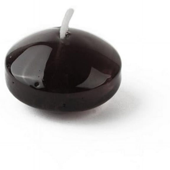 1.75 in. Clear Gel Floating Candles, Black - 12 Piece per Box