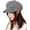 Gray, variant on Women Beret Newsboy Hat Cabbie Baker Boy Hat 8 Panel Wool Blend Gatsby Painter Cap Trendy Warm Pageboy Fiddler Visor Cap