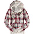 thumbnail image 1 of Aeropostale - Sudadera con capucha para mujer, con cremallera completa, New York 87, color blanco, pequeño, 1 of 1