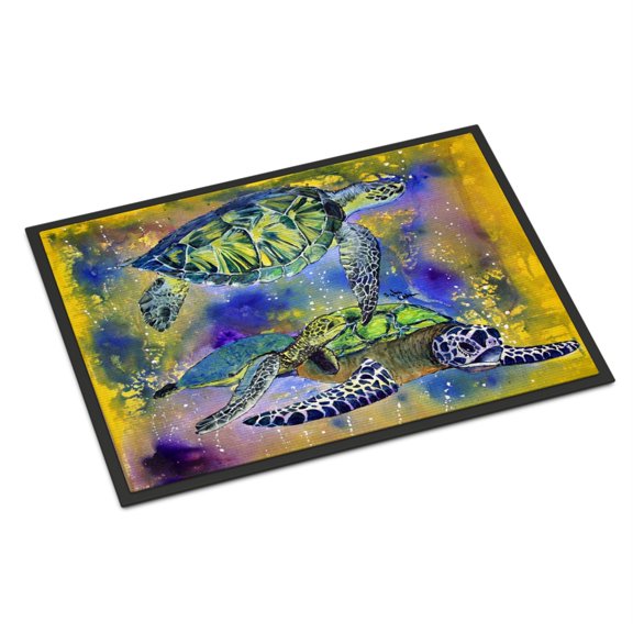 Carolines Treasures 8394MAT Turtle Doormat 18x27 27"L x 18"W multicolor