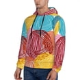 thumbnail image 3 of Salouo Colorful Wool Balls Pattern Men's Fall Hoodie Sweatshirt,Sport Hoodie with Pockets for Men Pullover Casual Hooded Sweatshirt-3X-Large, 3 of 7