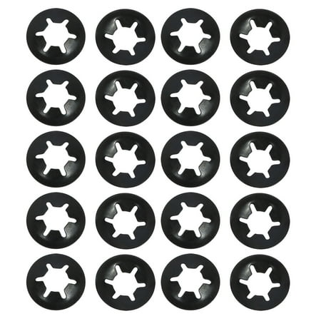 

Unique Bargains 20 Pcs 6mm x 14mm Internal Tooth Starlock Star Lock Locking Washers