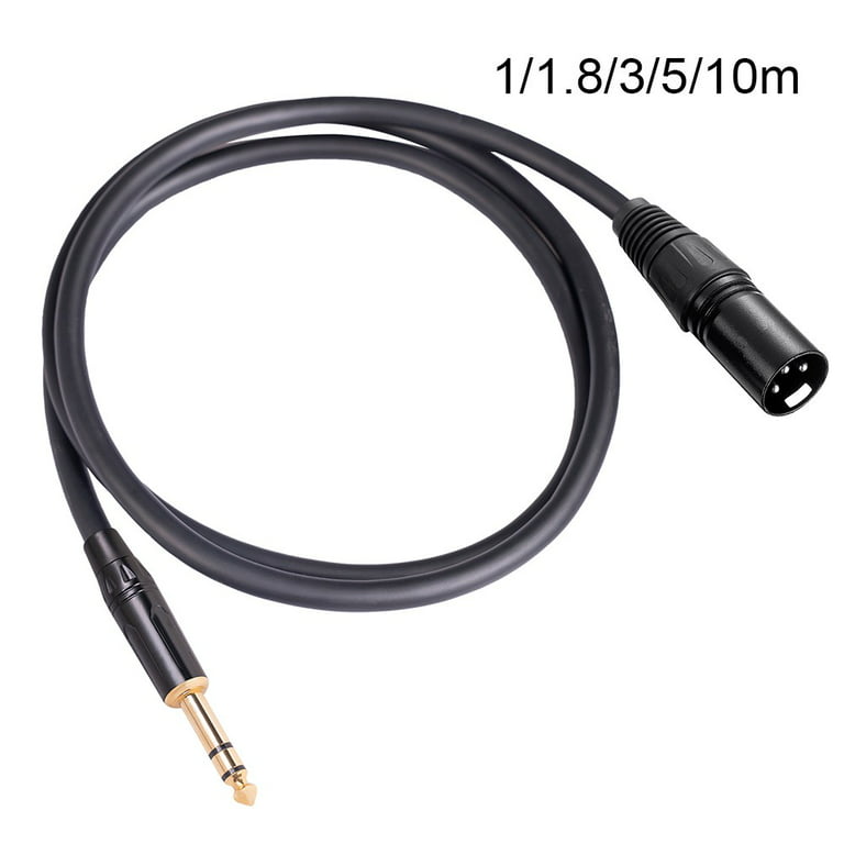 XLR Female to 1/8 inch TRS Male Balanced Microphone Cable – J&D Tech
