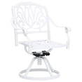 thumbnail image 2 of vidaXL 5 Piece Bistro Set Cast Aluminium White, 2 of 5