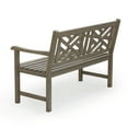 thumbnail image 4 of Cambridge Casual Willem Outdoor Teak Bench - Weathered Gray, 4 of 9