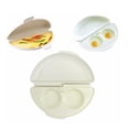 thumbnail image 2 of Microwaveable Egg Poacher Microwave Omelet Pan Egg Maker Microwave Omelet Pan Kitchen Microwave Omelet Plate PP Material, 2 of 9