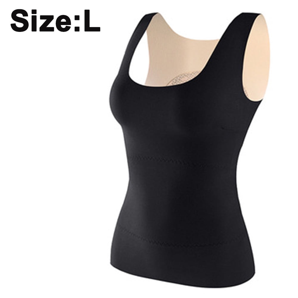 Debardeur Thermique pour Femme Chemise en Molleton Sans Manches Couche de Base de Camisole Gilet Chaud Sans Coutures