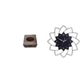 thumbnail image 1 of Caja de pañuelos de madera y acrílico con reloj, organizador con forma de flor, soporte para pañuelos faciales, bandeja de almacenamiento decorativa,, 1 of 8