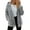 Gray, variant on Admvng Fleece Jacket Women Zipper Hooded Cardigan Coats Long Sleeve Winter Jackets for Women S-2XL