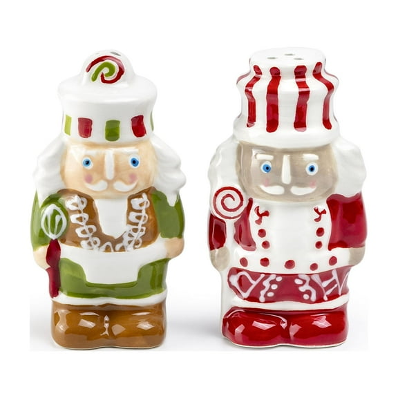 Potter's Studio Gift Boxed Holiday Royal Nutcrackers Figurine Salt and Pepper Shaker Set