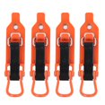 thumbnail image 1 of Mistaha 4-Pack Folding Hinge Set for Roof Rack Shovel Mount with Metal Rubber Clamp Kit - Orange, Efficient Tool Storage Solution, 1 of 7