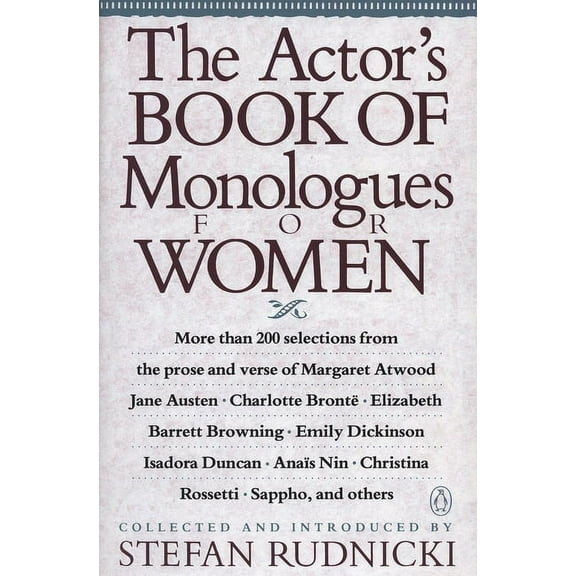 The Actor's Book of Monologues for Women, (Paperback)
