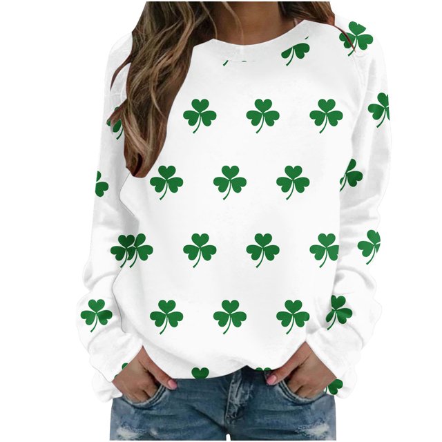 Blusas para las Mujeres Casual Manga Larga Cuello Redondo Sudadera de las Señoras, Poliéster Suave para Invierno Primavera Uso Diario