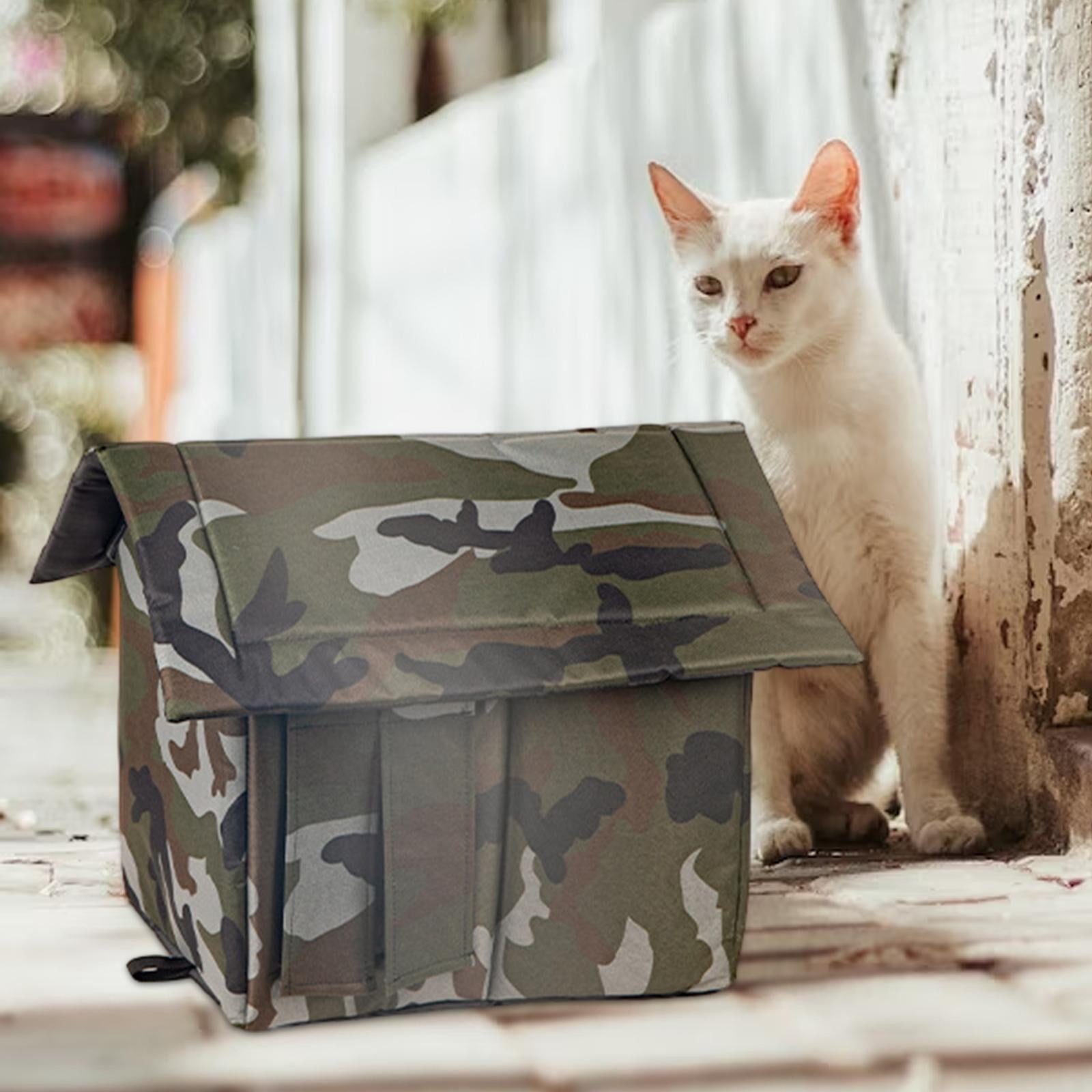 Cat Dog Tent Cabin Waterproof Bed Oxford Cloth Outdoor Feras Warm House L