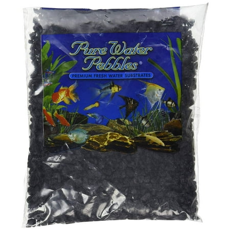 Aquarium Gravel, 2-Pound, Jet Black, Pure Water Pebbles Premium Freshwater Substrates By Pure Water (Best Freshwater Plant Substrate)