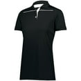 thumbnail image 4 of Holloway L Ladies Defer Polo Black/White 222761, 4 of 5