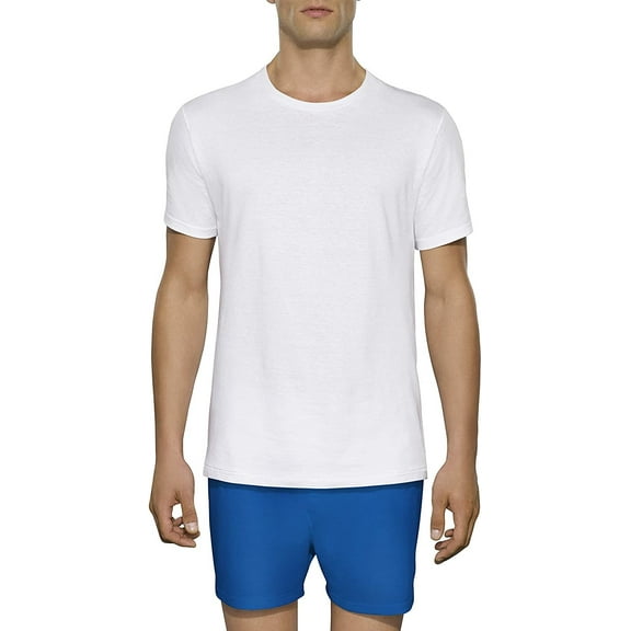 Fruit of the Loom Men's Size Big Tag-Free Underwear & Undershirts, Tall Man-Crew-3 Pack, Large