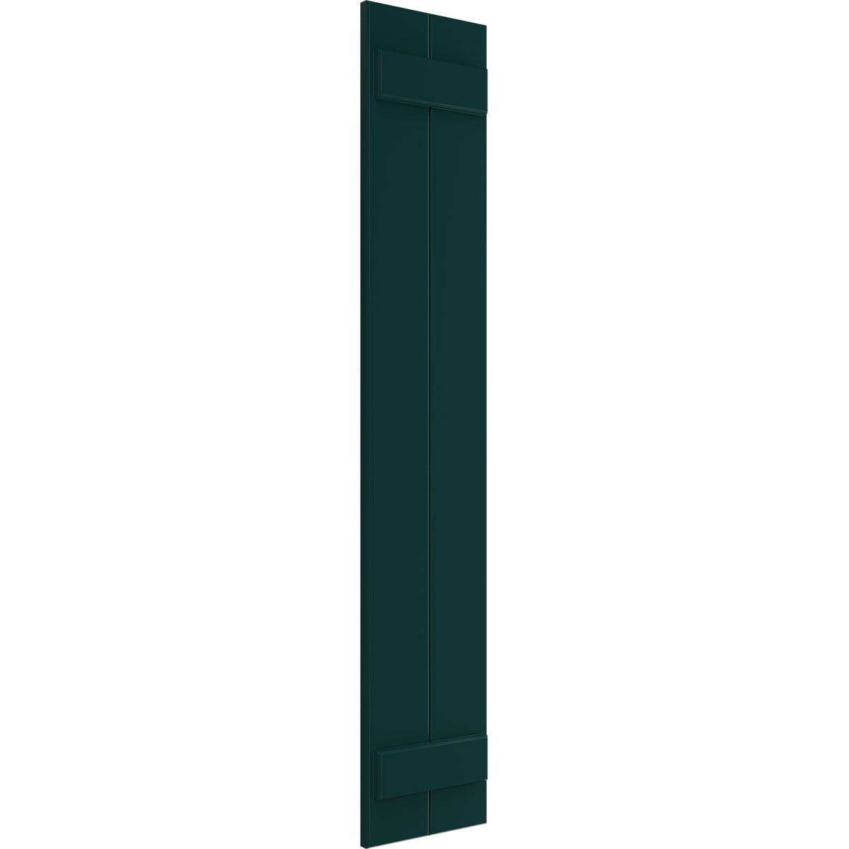 Ekena Millwork 10 3/4"W x 78"H True Fit PVC Two Board Joined Board-n-Batten Shutters, Thermal Green (Per Pair - Hardware Not Included)