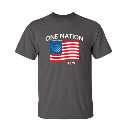 One Nation Under God Graphic Tees Sarcastic Mens Apparel Gift For Any Occasion Humor Novelty Funny T Shirt