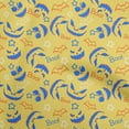 thumbnail image 1 of oneOone Viscose Chiffon Yellow Fabric Halloween Sewing Craft Projects Fabric Prints By Yard 42 Inch Wide, 1 of 4