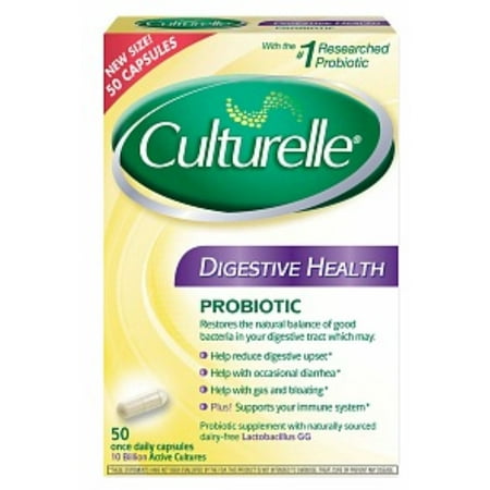 Culturelle Probiotic Digestive Health Capsules 50 ea (Pack of 3)
