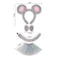 thumbnail image 4 of Conjunto de disfraz de ratón, decoración de Halloween para fiestas de actuación, regalos de cosplay gris, 4 of 6