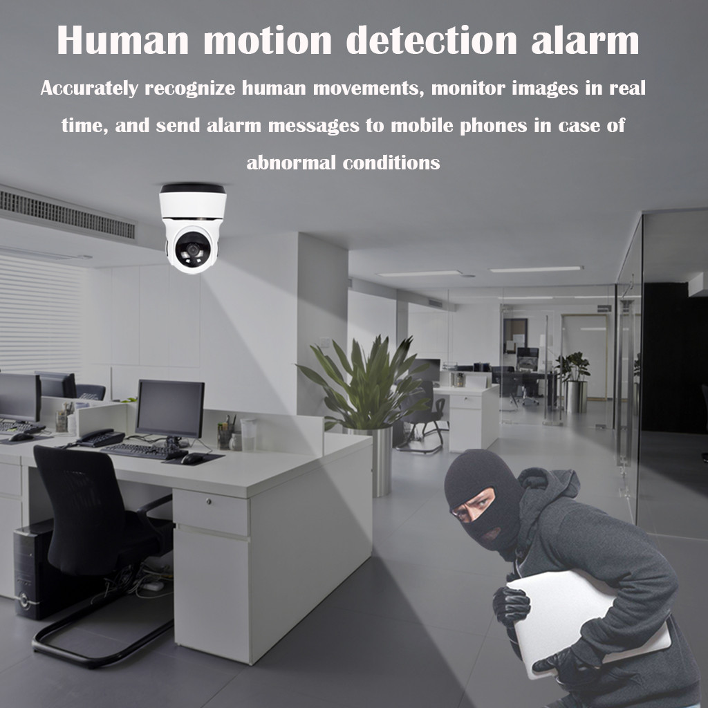 Indoor Security Camera Wireless WiFi HD 1080P Smart Home Surveillance System with 360 Degree Pan Tilt Remote Access Motion Detection and Two Way Audio for Baby Pet Monitor