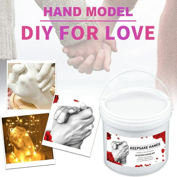 Diy Hand Casting Kit Hands Plaster Statue Molding Set Hand Holding Craft  For Couples