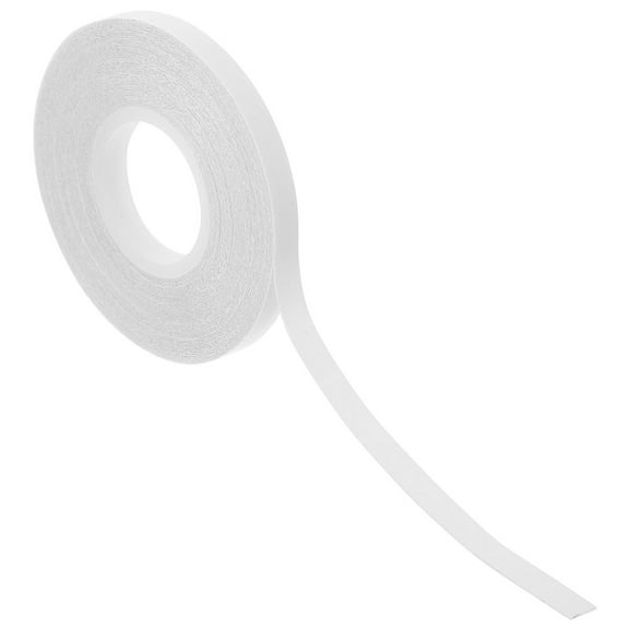 TEHAUX Double Sided Tape Water Soluble Adhesive Tape White PVA for Patchwork Design 15m 1 Roll