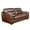 Chestnut, variant on Sunset Trading Jayson 89" Modern Top-Grain Leather Sofa in Black