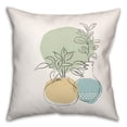 thumbnail image 2 of Creative Products Vases With Color Blobs 18x18 Spun Poly Pillow, 2 of 3
