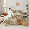 thumbnail image 5 of Feelyou Jungle Cartoon Fox Bedding Comforter Set for Teen, Rustic Deer Moose Twin Comforter Sets, Woodland Wildlife Reversible Bedding Set, Lightweight Room Decor, 2-Piece, 5 of 9