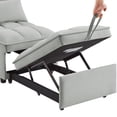 thumbnail image 5 of Miniyam 4 in 1 Tufted Single Pull-out Sofa Bed, Convertible Chaise Lounge, Gray, 5 of 10