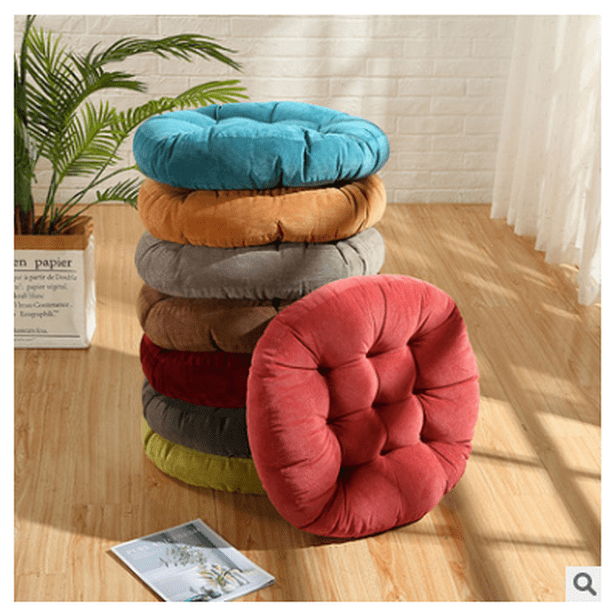 Round Chair Cushions 22 X22 Indoor Outdoor Floor Pillows Cushion For Patio Furniture Seat Pads Meditation Pillow Yoga Living Room Sofa Balcony Set Of 1 Green Com Yoga Living Room Sofa Balcony, Round Chair Pillows