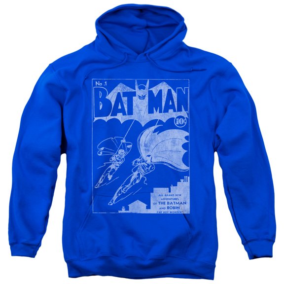 Batman Issue 1 Cover Adult Pullover Hoodie Sweatshirt Royal Blue